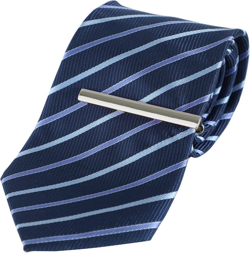 Roctee 2pcs Tie Bars for Men Silver 2.4 Inch, Tie Clip Tack Pin Pinch Tie Clip Clasp Set for Classic Style Ties Neckties for Men Suit Accessories ...